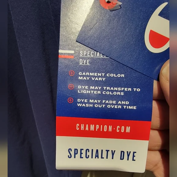 Men's Champion Blue and Gold Tee shirt - Picture 4 of 6